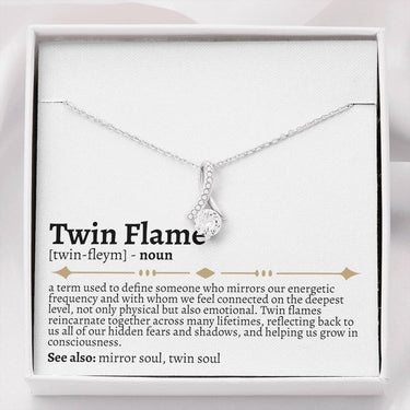 Twin Flame Definition Alluring Beauty Necklace - Love You This Much